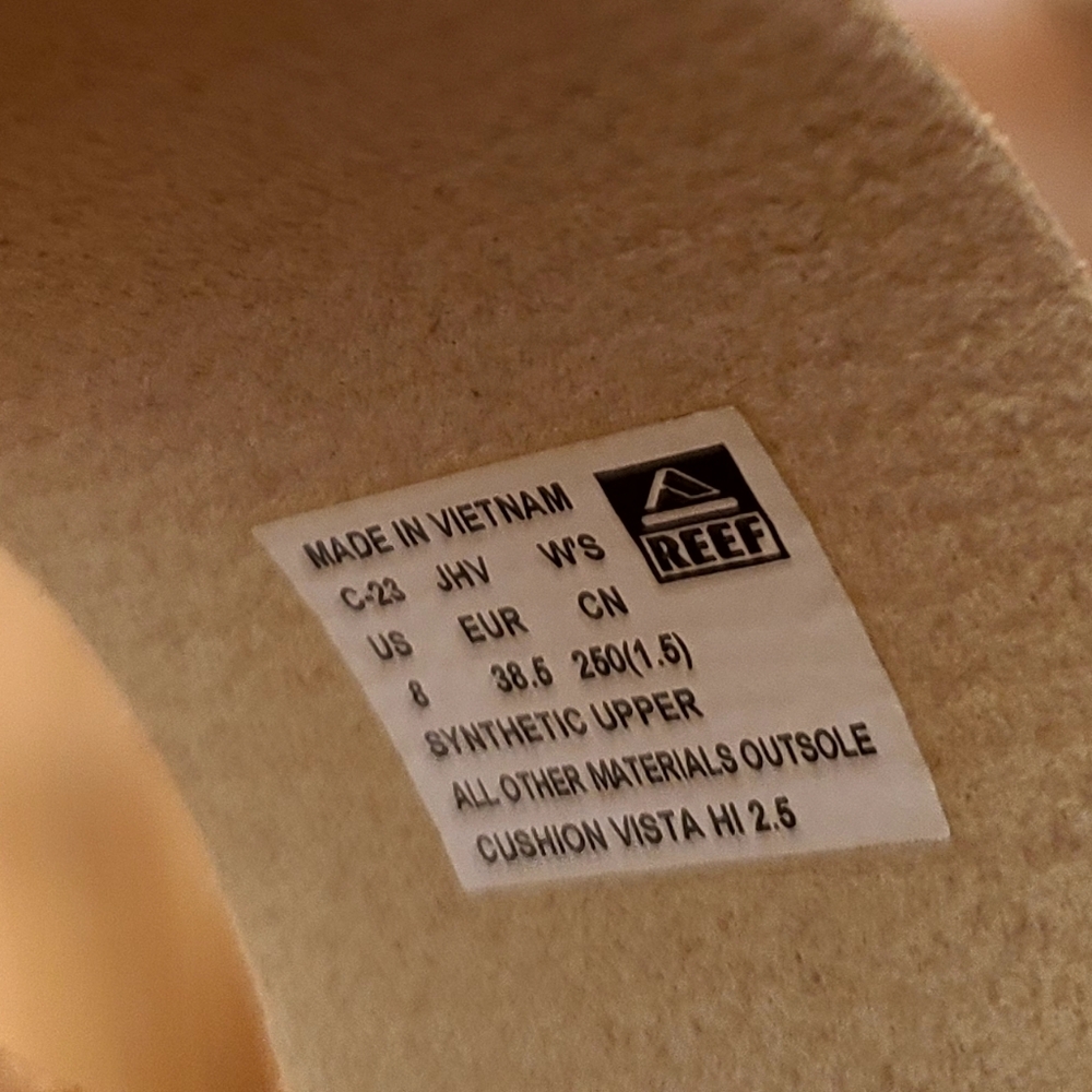 REEF Cushion Vista Higher Platform Slide Sandal Size 8 EUC - Picture 6 of 6